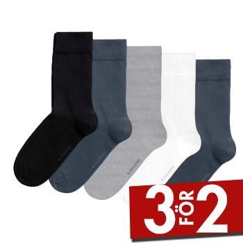 Björn Borg Strumpor 5P Essential Ankle Sock Blå/Grå Strl 41/45 Herr