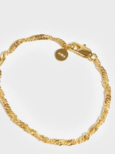 Muli Collection - Armband - Guld - Twisted Rope Bracelet - Smycken - B...
