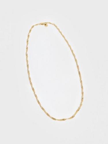 Muli Collection - Halsband - Guld - Twisted Rope Necklace - Smycken - ...