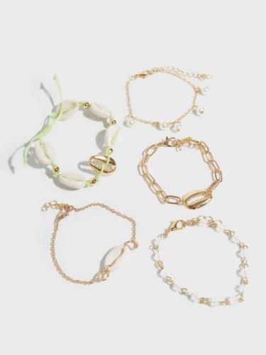 Vero Moda - Armband - Gold Colour - Vmzita Bracelet 5-Pack - Smycken -...