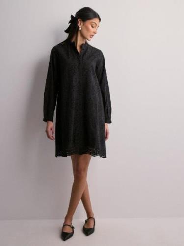 Selected Femme - Långärmade klänningar - Black - Slftatiana Ls Short E...
