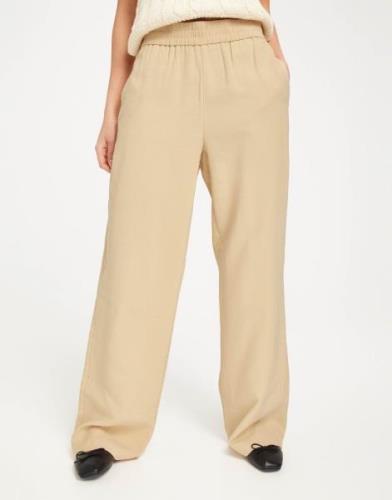 Vero Moda - Beige - Vmcarmen Hw Wide Pull-On Pant Noos