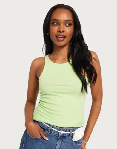 Only - Grön - Onlkenya Rib Tank Top Jrs Noos