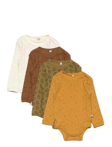 Body Ls Ao-Printed Bodies Long-sleeved Multi/patterned Pippi