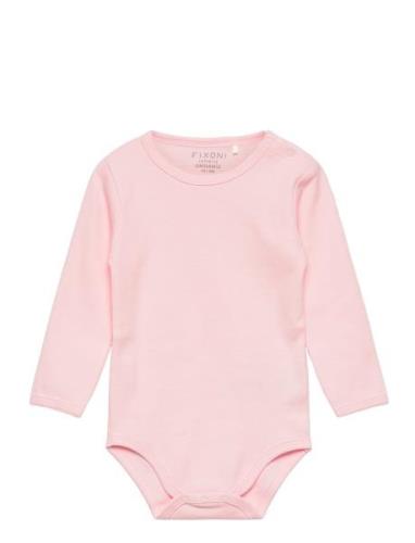 Body Ls Solid Bodies Long-sleeved Pink Fixoni