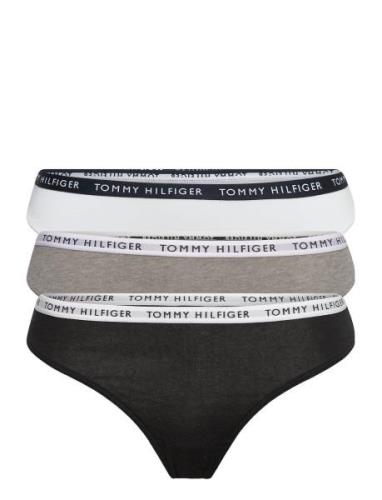 3P Thong Stringtrosa Underkläder Multi/patterned Tommy Hilfiger