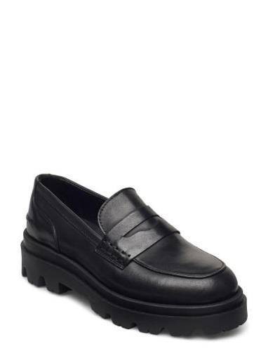 Amaya Loafers Låga Skor Black Pavement