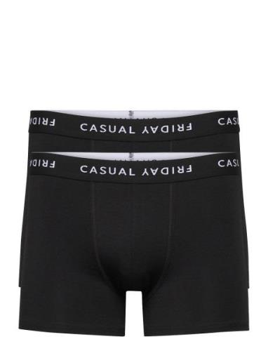 Casual Friday Cfnorh Logo 2-Pack Bamboo Trunks Svart