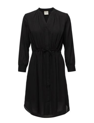 Slfdamina 7/8 Dress B Noos Kort Klänning Black Selected Femme