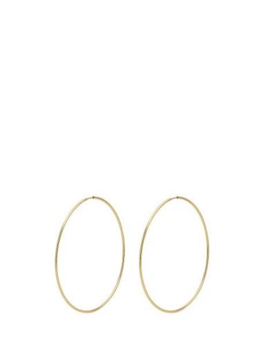 Sanne X-Large Hoop Earrings Gold-Plated Accessories Jewellery Earrings...