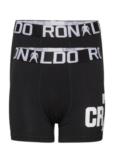 Cr7 Boys Trunk 2-Pack. Night & Underwear Underwear Underpants Black CR...