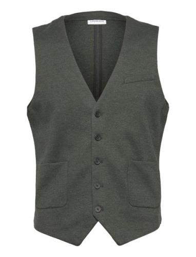 Superflex Knitted Waistcoat Kostymväst Green Lindbergh