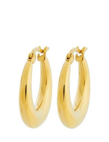 Flow Hoops S Gold Accessories Jewellery Earrings Hoops Gold Edblad