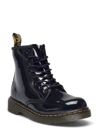 1460 J Black Patent Lamper Känga Stövel Black Dr. Martens