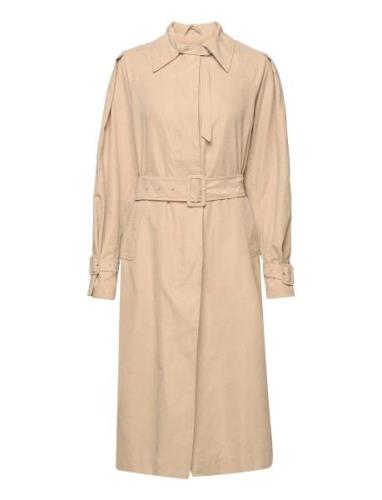 2Nd Sylvie - Peached Touch Trench Coat Rock Beige 2NDDAY