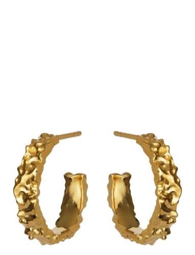 Aio Medium Accessories Jewellery Earrings Hoops Gold Maanesten