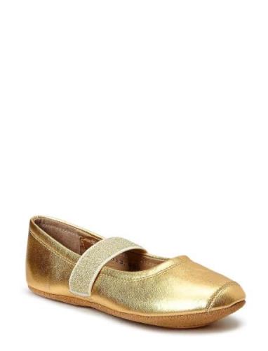 Bisgaard Ballet Ballerinaskor Ballerinas Gold Bisgaard