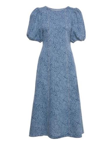 Abrilgz Long Dress Maxiklänning Festklänning Blue Gestuz
