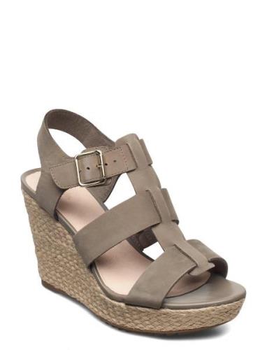 Maritsa95 Glad Sandalette Med Klack Espadrilles Green Clarks