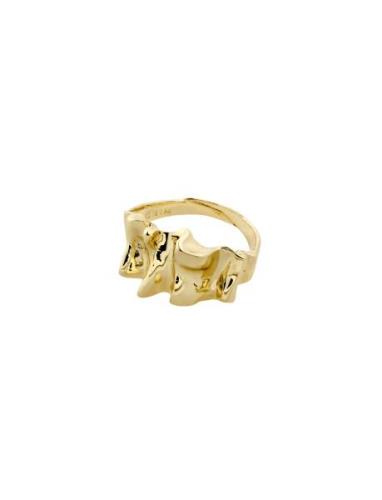 Willpower Recycled Sculptural Ring Gold-Plated Ring Smycken Gold Pilgr...