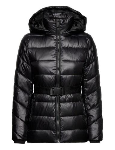 Essential Belted Jacket Fodrad Jacka Black Calvin Klein