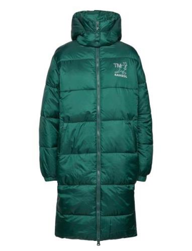 Kg Kennsington Long Puffer Fodrad Rock Green Kangol