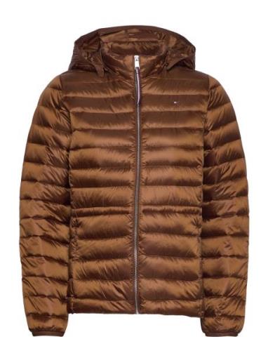 Feminine Lw Down Jacket Fodrad Jacka Brown Tommy Hilfiger