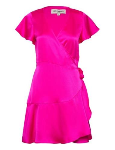 Miranda Wrap Around Dress Kort Klänning Pink Lollys Laundry