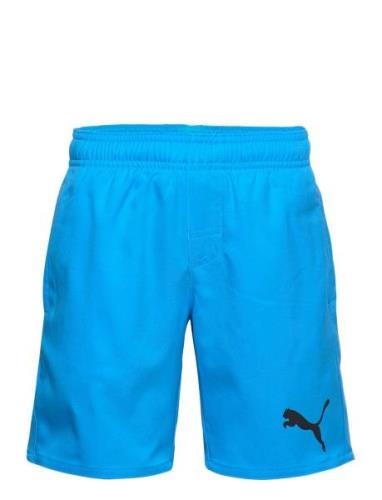 Puma Swim Boys Medium Length Shorts Badshorts Blue Puma Swim