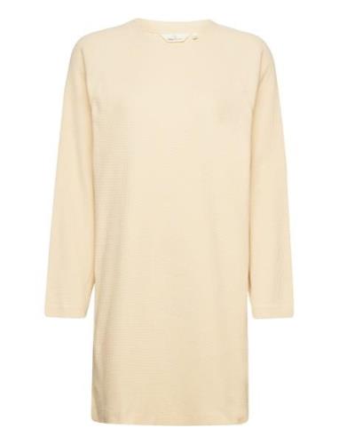 Barbara Dress Gots Kort Klänning Beige Basic Apparel