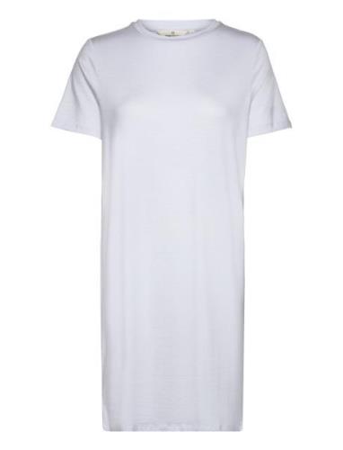 Jolanda Tee Dress Kort Klänning Blue Basic Apparel