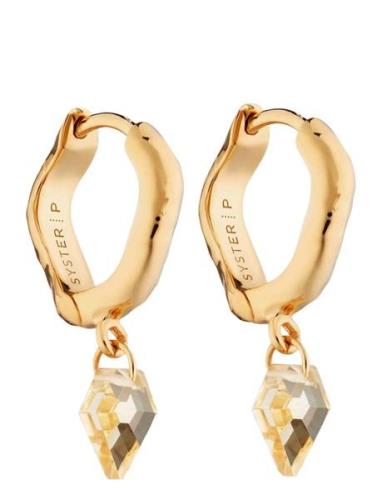 Syster P Diamona Earrings Gold Citrin Guld