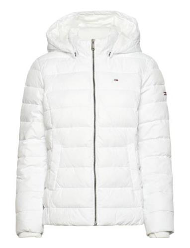 Tjw Basic Hooded Jacket Fodrad Jacka White Tommy Jeans