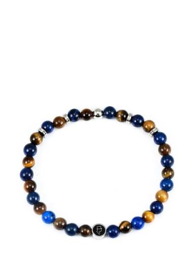 Beads Bracelet 6Mm Armband Smycken Navy Edd.