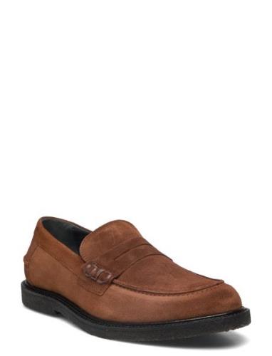 Loafer Loafers Låga Skor Brown ANGULUS