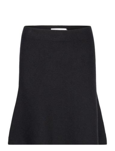 Doddiekb Knit Skirt Kort Kjol Black Karen By Simonsen