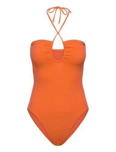 Seadive Bandeau Piece Baddräkt Badkläder Orange Seafolly