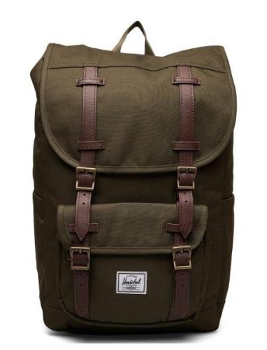 Herschel Little America Mid Backpack Ryggsäck Väska Khaki Green Hersch...