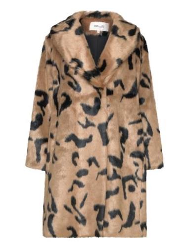 Diane Von Furstenberg Dvf Merida Coat Brun