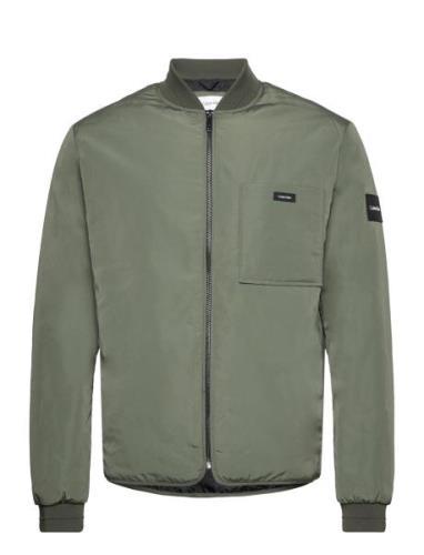 Recycled Superlightweight Bomber Bomberjacka Jacka Green Calvin Klein