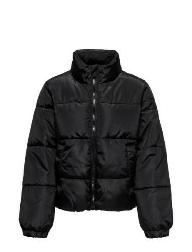 Kognewbelinda Short Puffer Otw Fodrad Jacka Black Kids Only