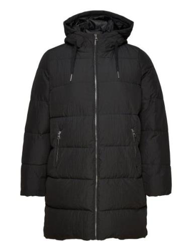 Carnewdolly Long Puffer Coat Otw Fodrad Rock Black ONLY Carmakoma