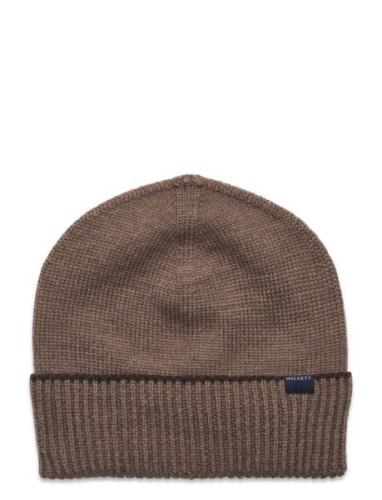 Merino Beanie Accessories Headwear Beanies Brown Hackett London