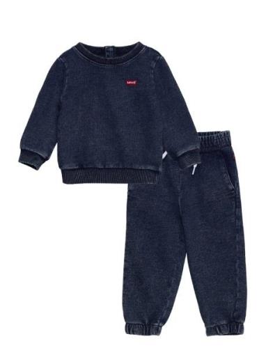 Levi's® Indigo French Terry Set Sets Sweatsuits Blue Levi's