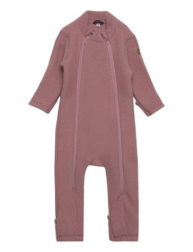 Wool Suit Jumpsuit Pink Mikk-line