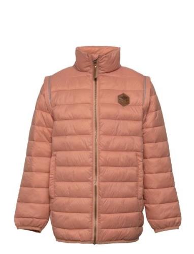 Nylon Puffer 2 In 1 Jacket Fodrad Jacka Orange Mikk-line