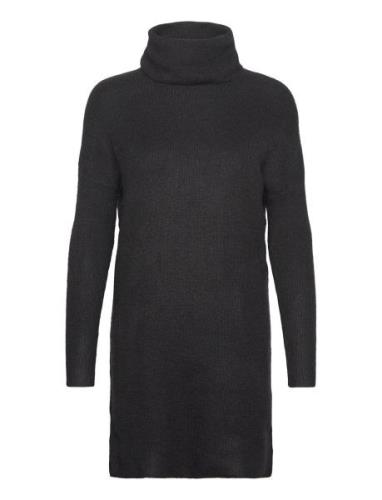 Onljana L/S Cowlnck Dress Wool Knt Noos Kort Klänning Black ONLY