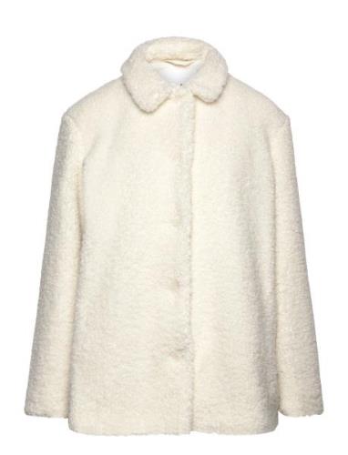 Silvia Jacket 13181 Outerwear Faux Fur Cream Samsøe Samsøe