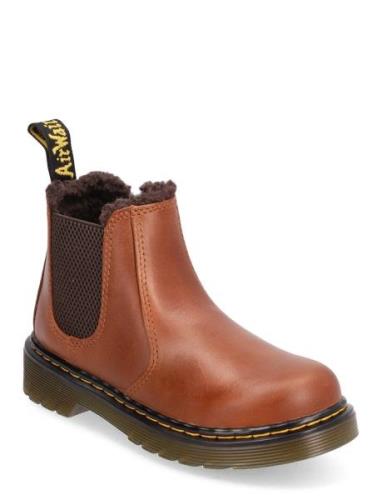 2976 Leonore J Light Brown Republic Wp Känga Stövel Brown Dr. Martens