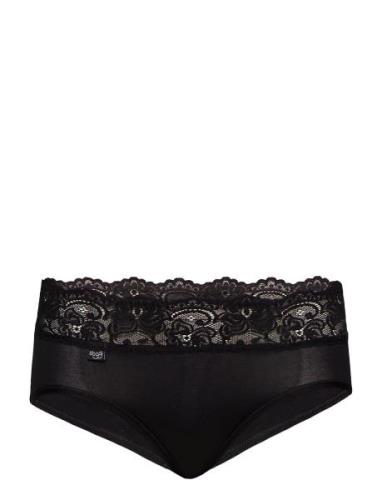 Sloggi Romance Midi Trosa Brief Tanga Black Sloggi